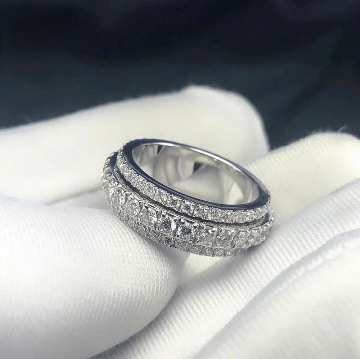 Nhẫn xoay Piaget full kim
